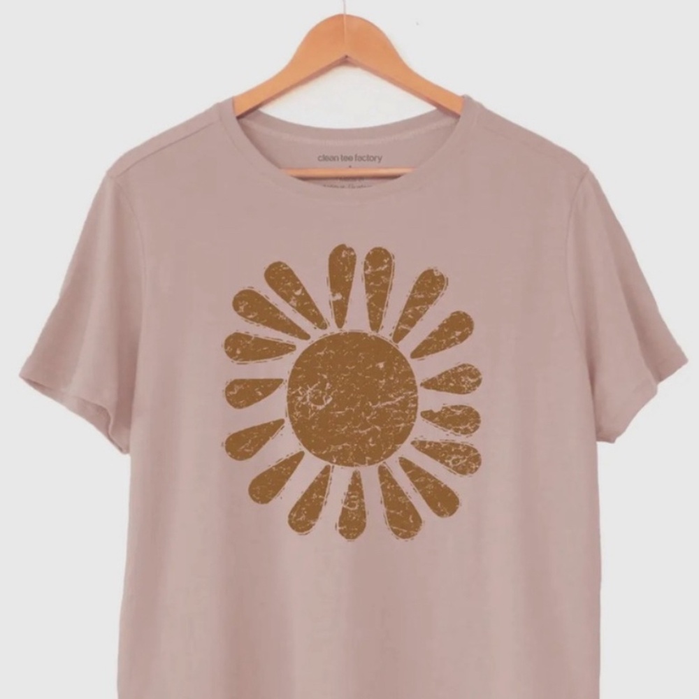 Petal Sunshine Relaxed Boxy Tee